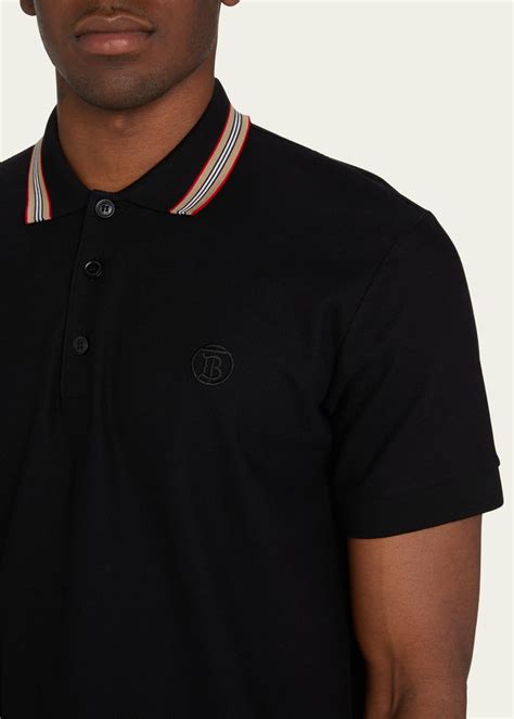 Burberry Men's Pierson Icon Stripe Polo Shirt 